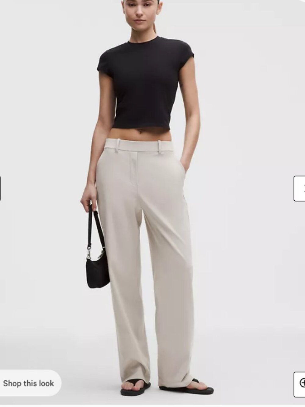 lululemon athletica daydrift straight leg trousers M Downtown Tan